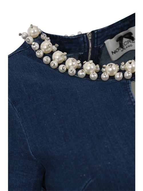 Abito in denim con perle NO SECRETS | 261NS207STONE